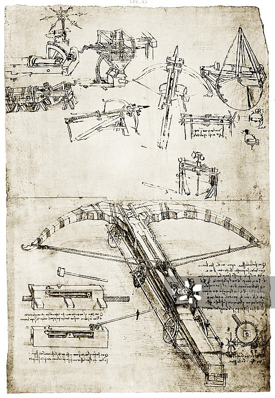 达·芬奇的弩图片素材