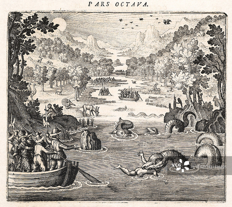 罗利的埃尔·多拉多探险，1595年图片素材