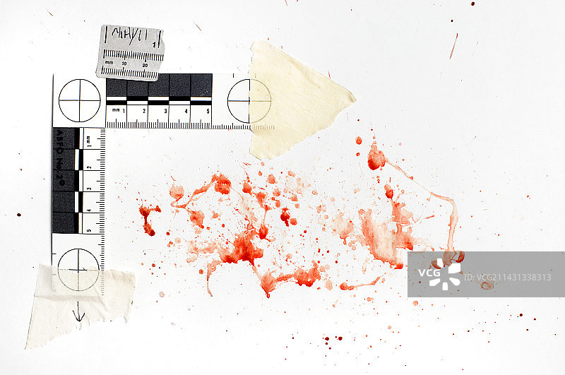 血迹喷溅分析图片素材
