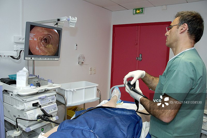 结肠镜检查图片素材