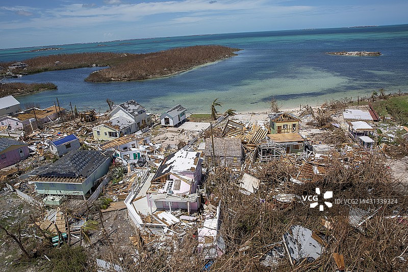 多里安飓风过后，马什港，2019年图片素材
