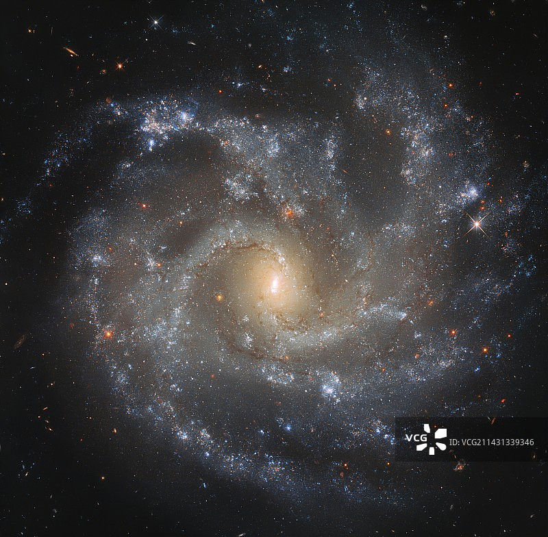 哈勃拍摄的螺旋星系图片素材