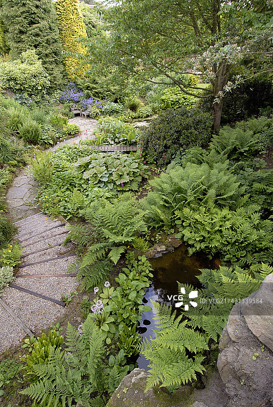 花园小径图片素材