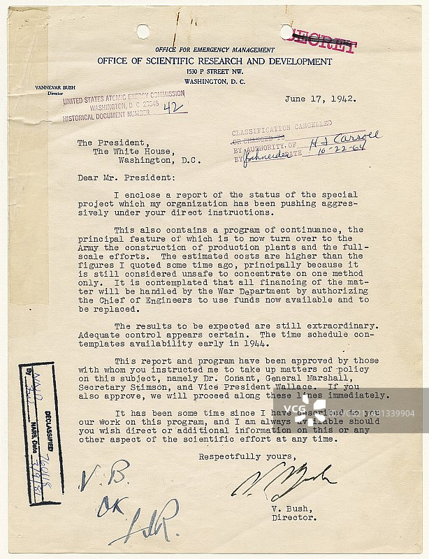 曼哈顿计划书信图片素材