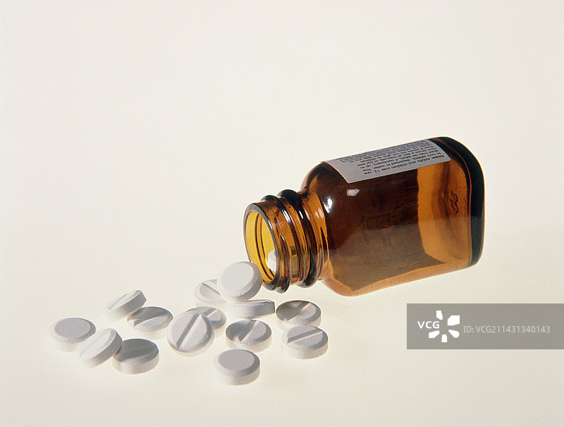 止痛药丸瓶图片素材