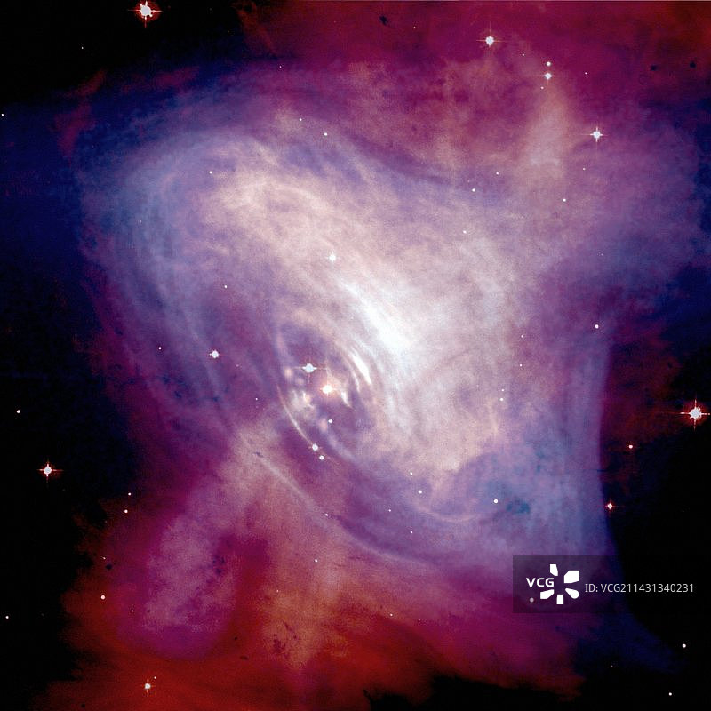 蟹状星云图片素材