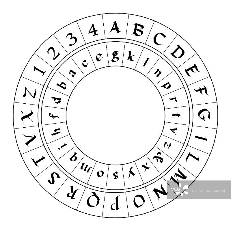 阿尔贝蒂密码盘艺术作品图片素材