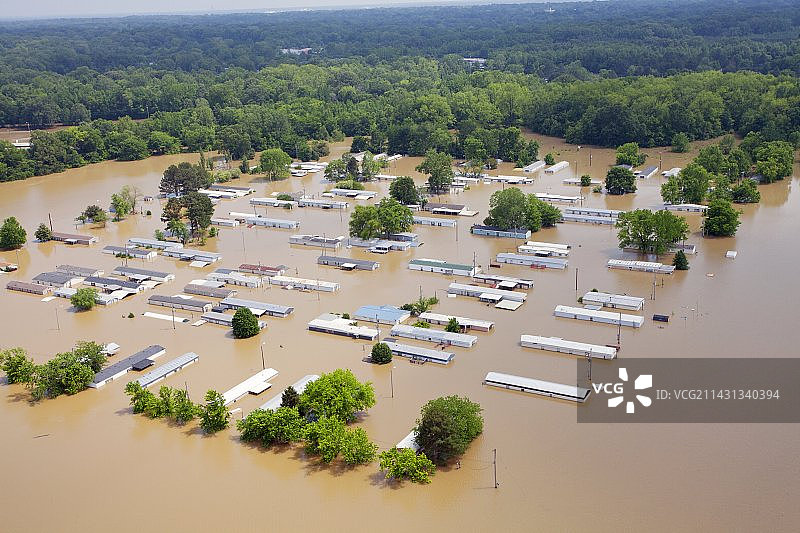 2011年密西西比河洪水图片素材