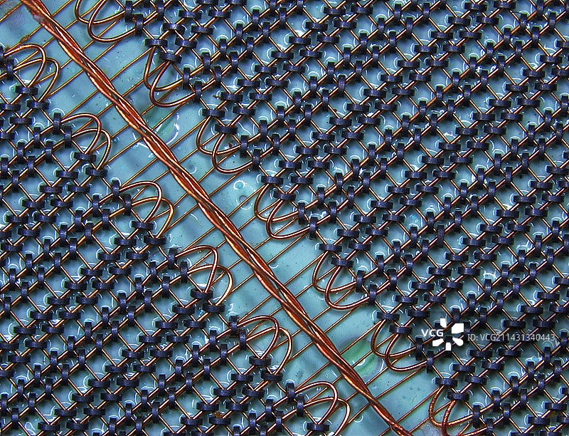 磁芯存储器阵列微距照片图片素材