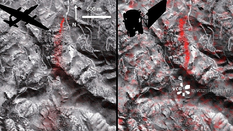 艾利索峡谷甲烷泄漏检测图片素材