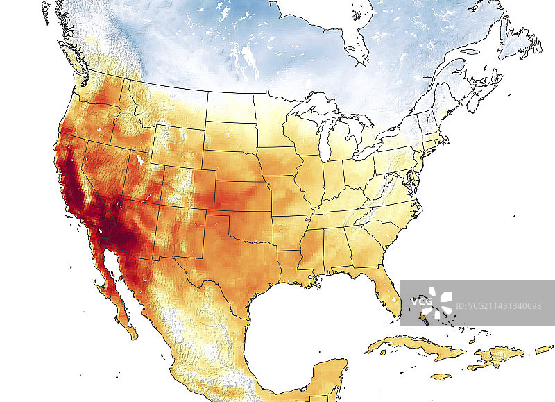 2020年9月加利福尼亚热浪图片素材