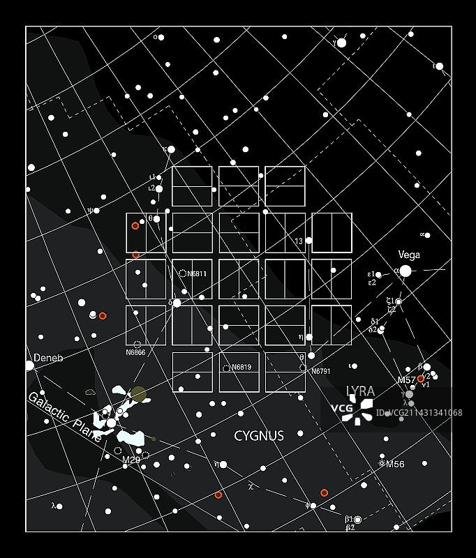 开普勒太空望远镜视野图片素材