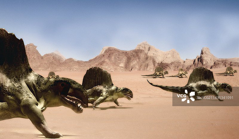 Dimetrodons（艺术作品）图片素材