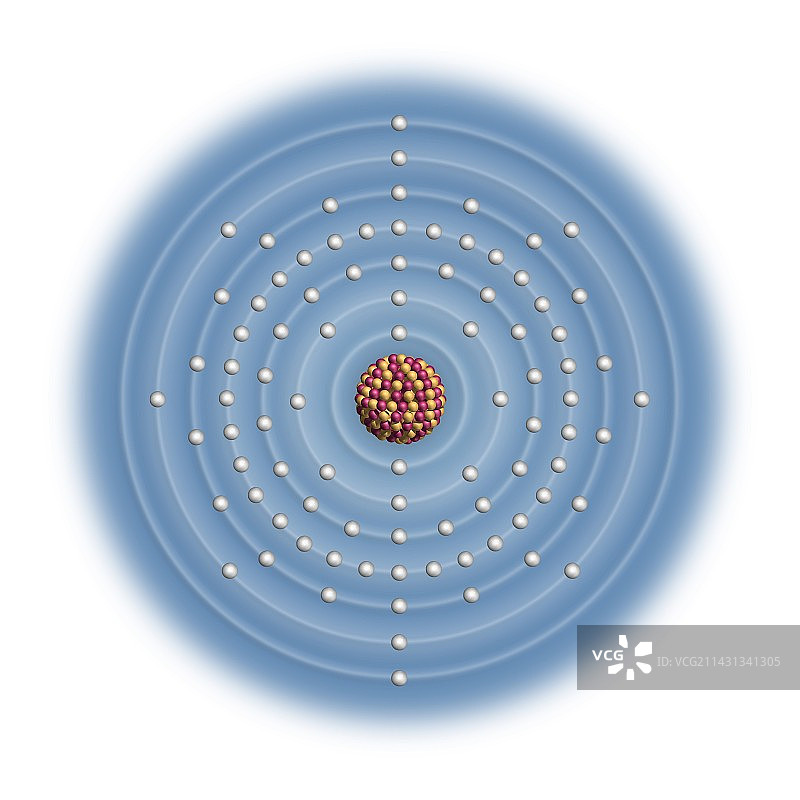 镭的原子结构图片素材