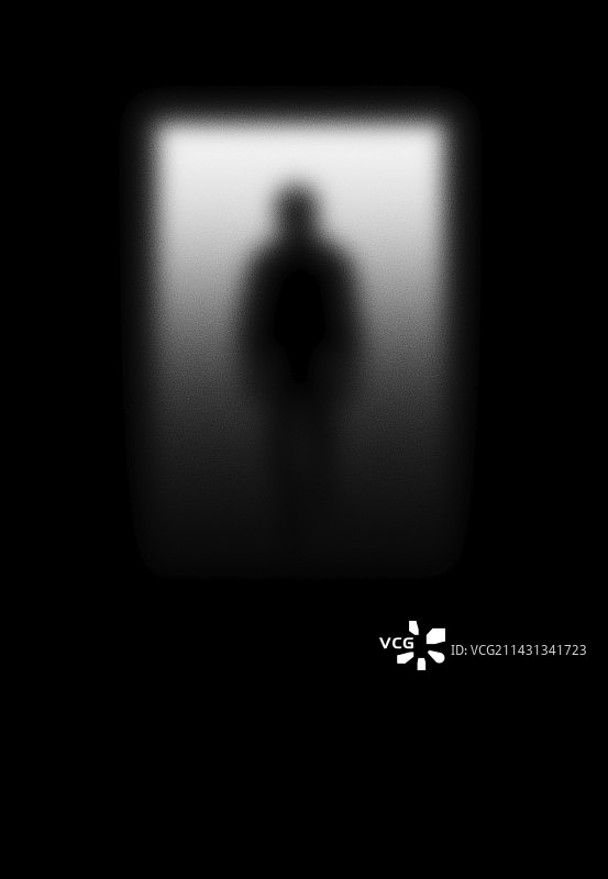 门口的人物插画图片素材