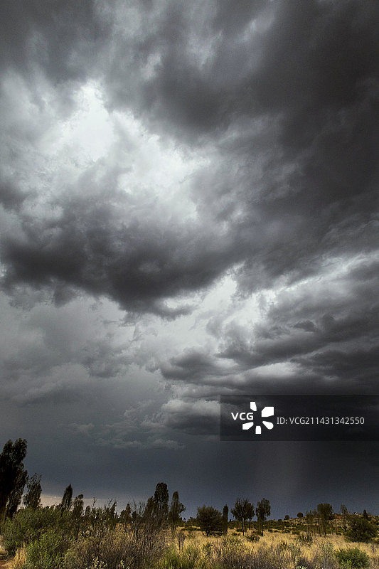 澳大利亚内陆的雷暴天气图片素材
