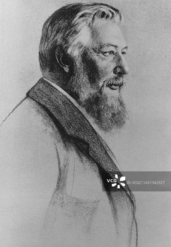 德国化学家威廉·奥斯特瓦尔德的画像图片素材