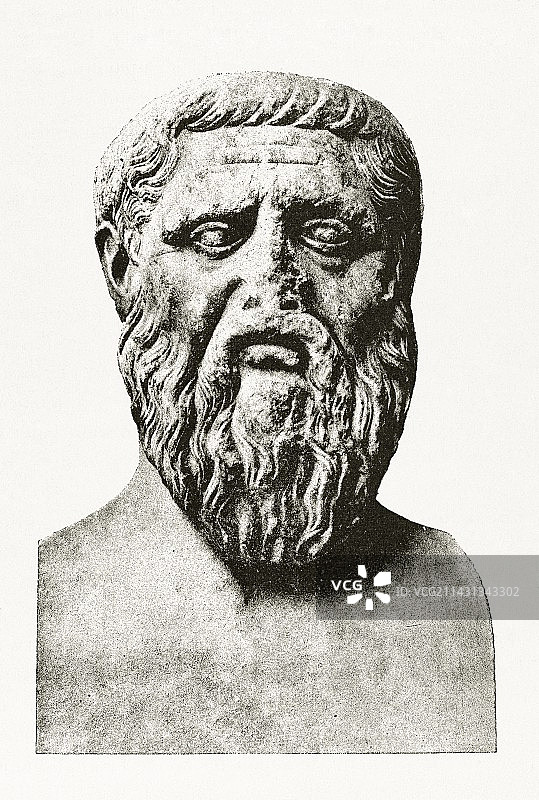 古希腊哲学家柏拉图图片素材