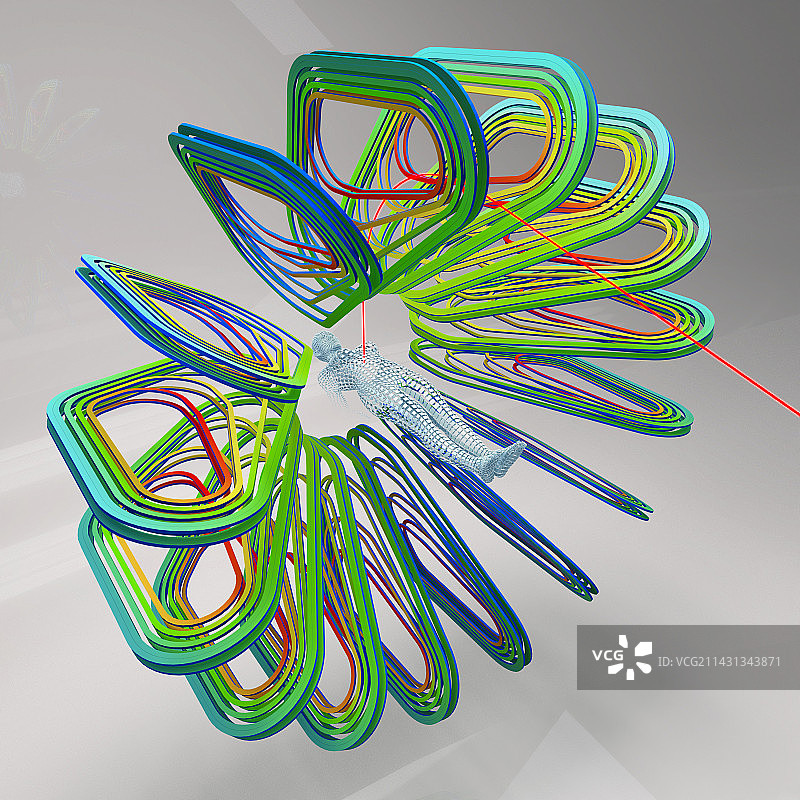 用于癌症治疗的GaToroid龙门架，插图图片素材