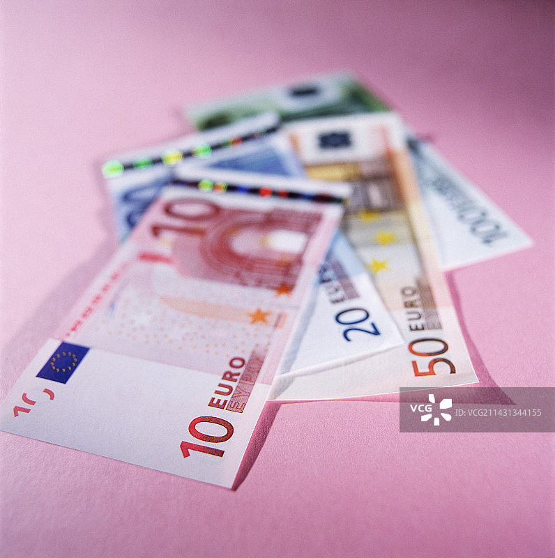 欧元纸币图片素材