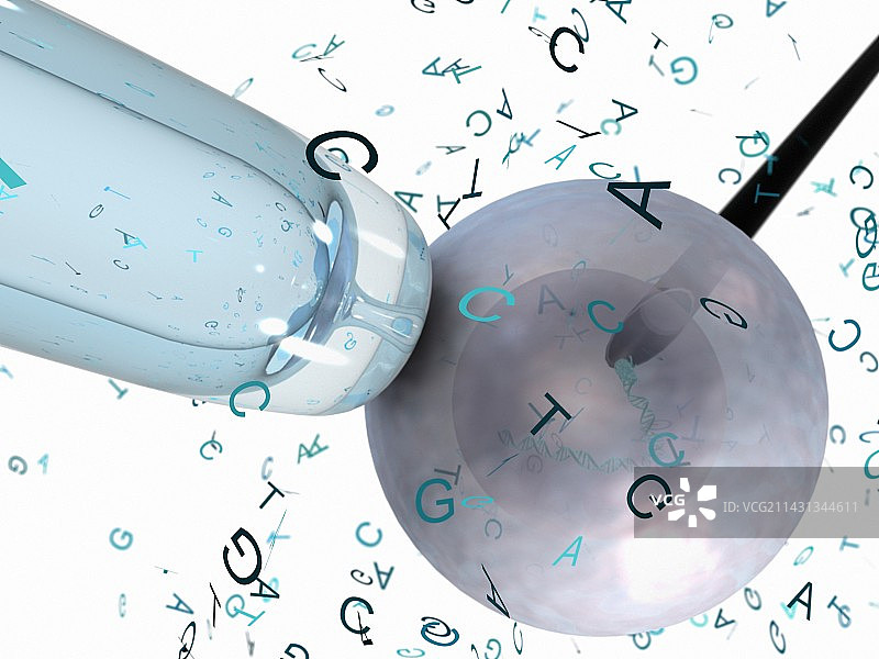 基因工程概念插图图片素材