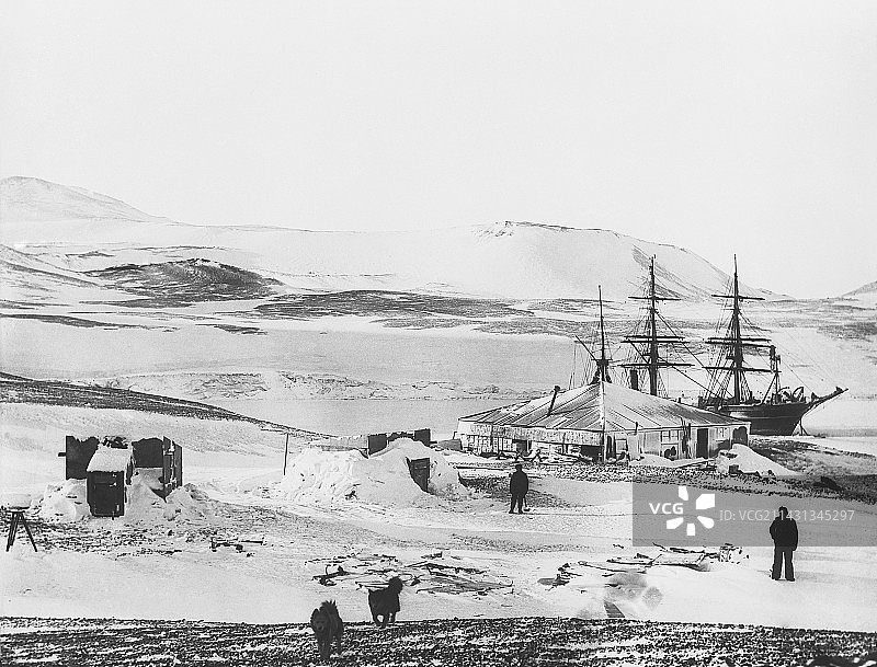 1901-4年南极探险发现之旅图片素材