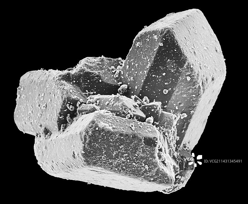 食用水晶糖，扫描电镜图片素材