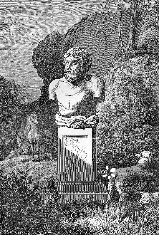 伊索，古希腊寓言作家图片素材