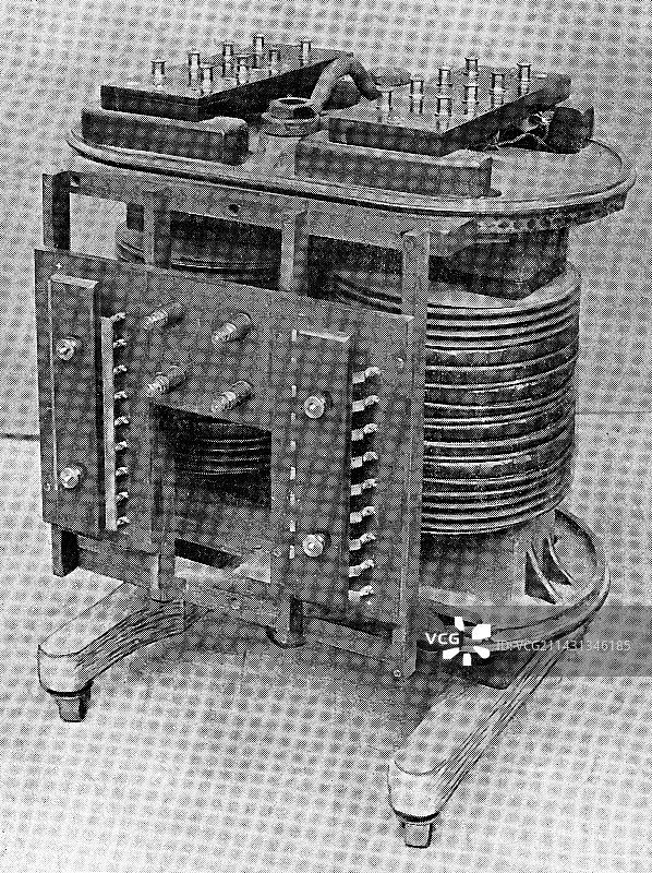 1906年电力变压器测试图片素材