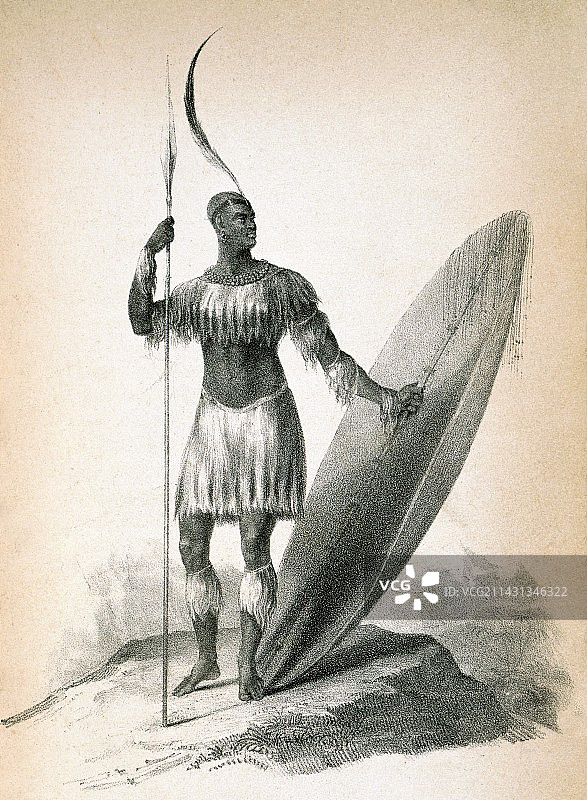 沙卡·祖鲁国王艺术作品图片素材