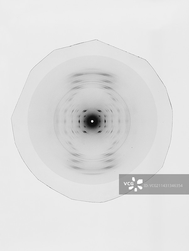 早期DNA研究X射线衍射图片素材