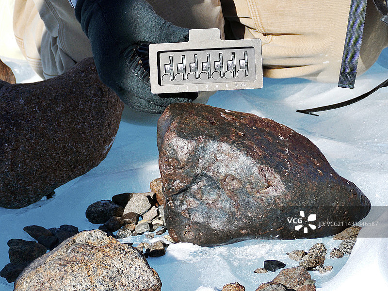 在南极洲发现的陨石图片素材