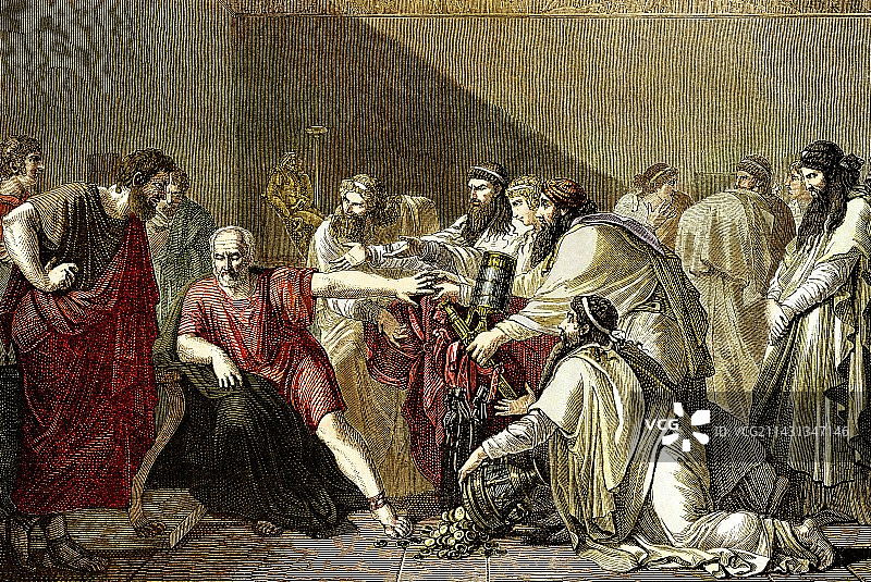 希波克拉底和阿塔薛西斯图片素材