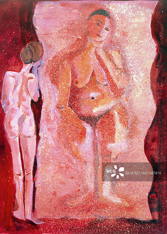 神经性厌食症插画图片素材