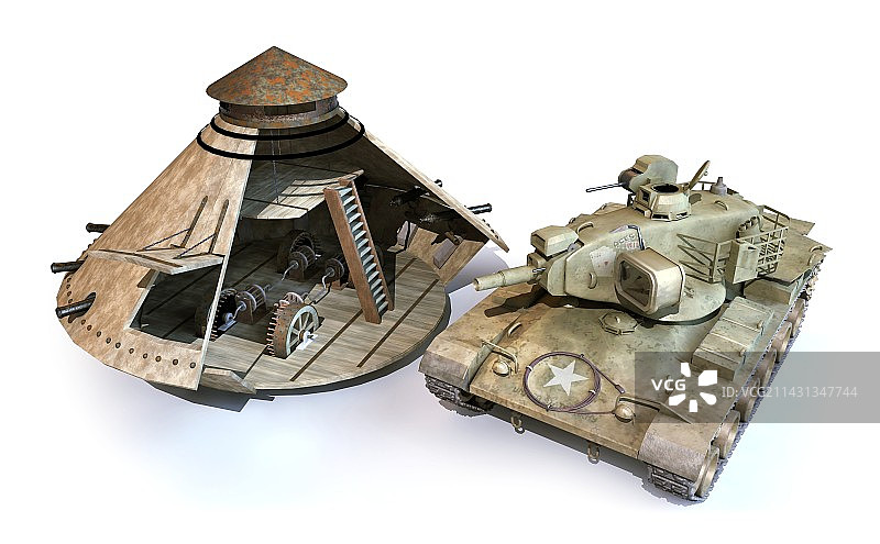 莱昂纳多·达·芬奇的装甲车和坦克图片素材