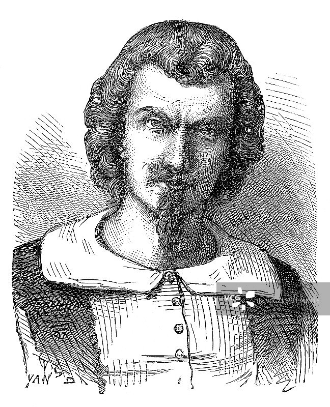 意大利物理学家埃万杰利斯塔·托里切利图片素材