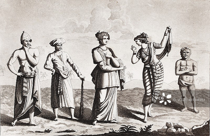 弗洛勒斯人插图图片素材