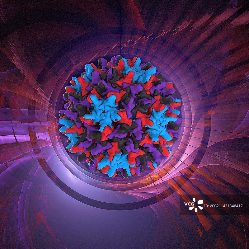 人乙型肝炎病毒衣壳插图图片素材