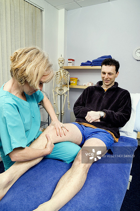 拉克曼膝关节韧带测试图片素材