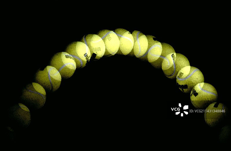 弹跳球频闪图像图片素材