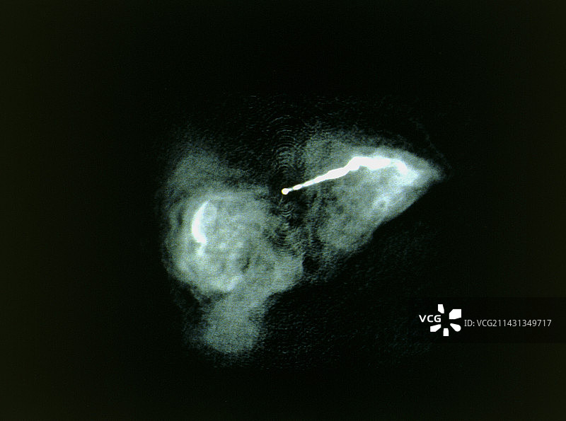 室女座M87活跃星系的射电图像图片素材