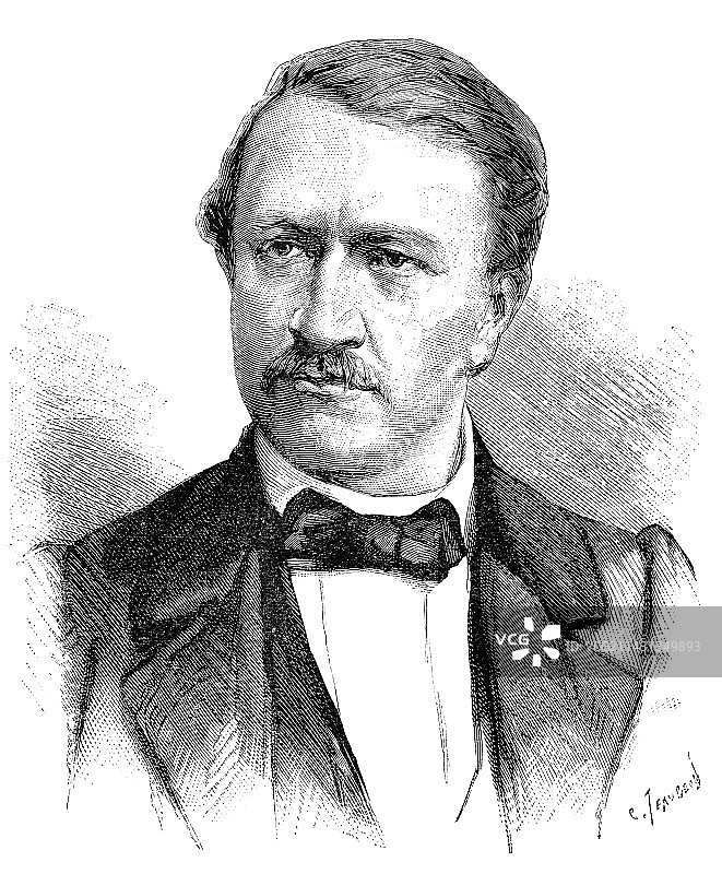 约翰·菲利普·雷伊斯，德国发明家图片素材