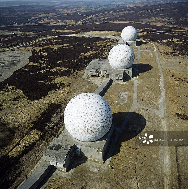 英国皇家空军法林代尔早期预警雷达站图片素材