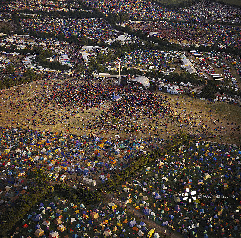 格拉斯顿伯里音乐节图片素材