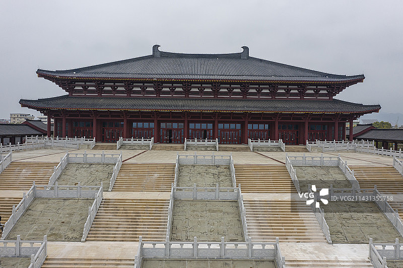 广东韶关南雄珠玑巷百姓堂的中国传统建筑图片素材