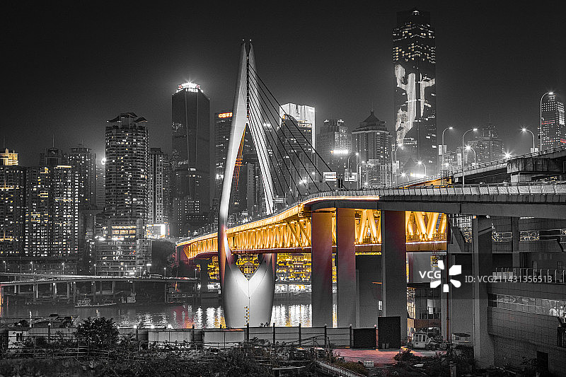 山城夜景图片素材