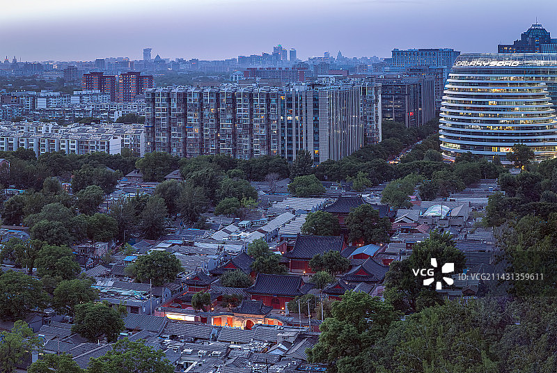 北京智化寺与银河SOHO图片素材