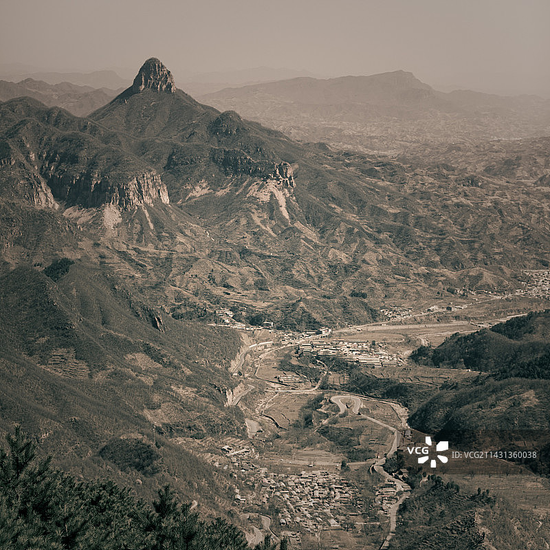 高角度景观山景图片素材