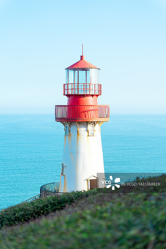 福建火山岛的灯塔图片素材