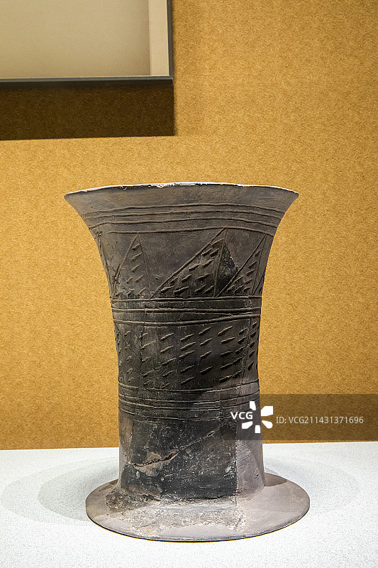 太原市山西博物馆陶尊夏朝公元前21世纪-前16世纪山西省吕梁市离石出土图片素材